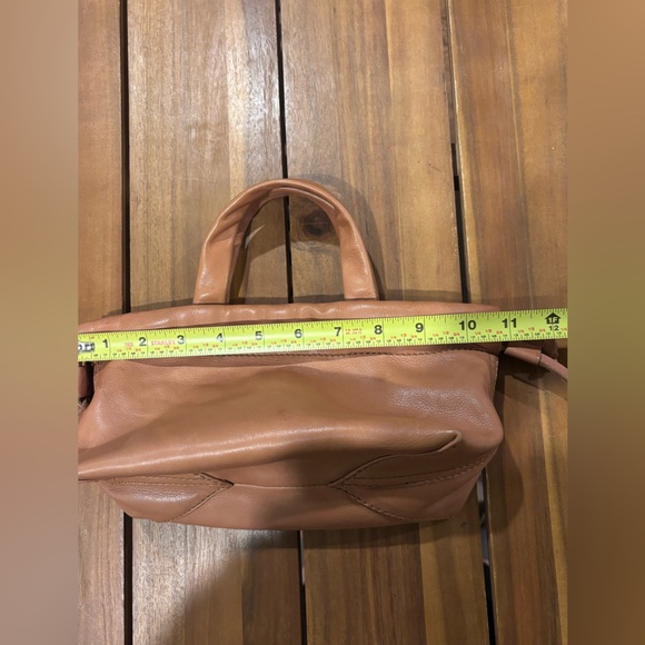 Small Madewell Soft Mini Cinch Bag Tan Leather - Picture 8 of 8